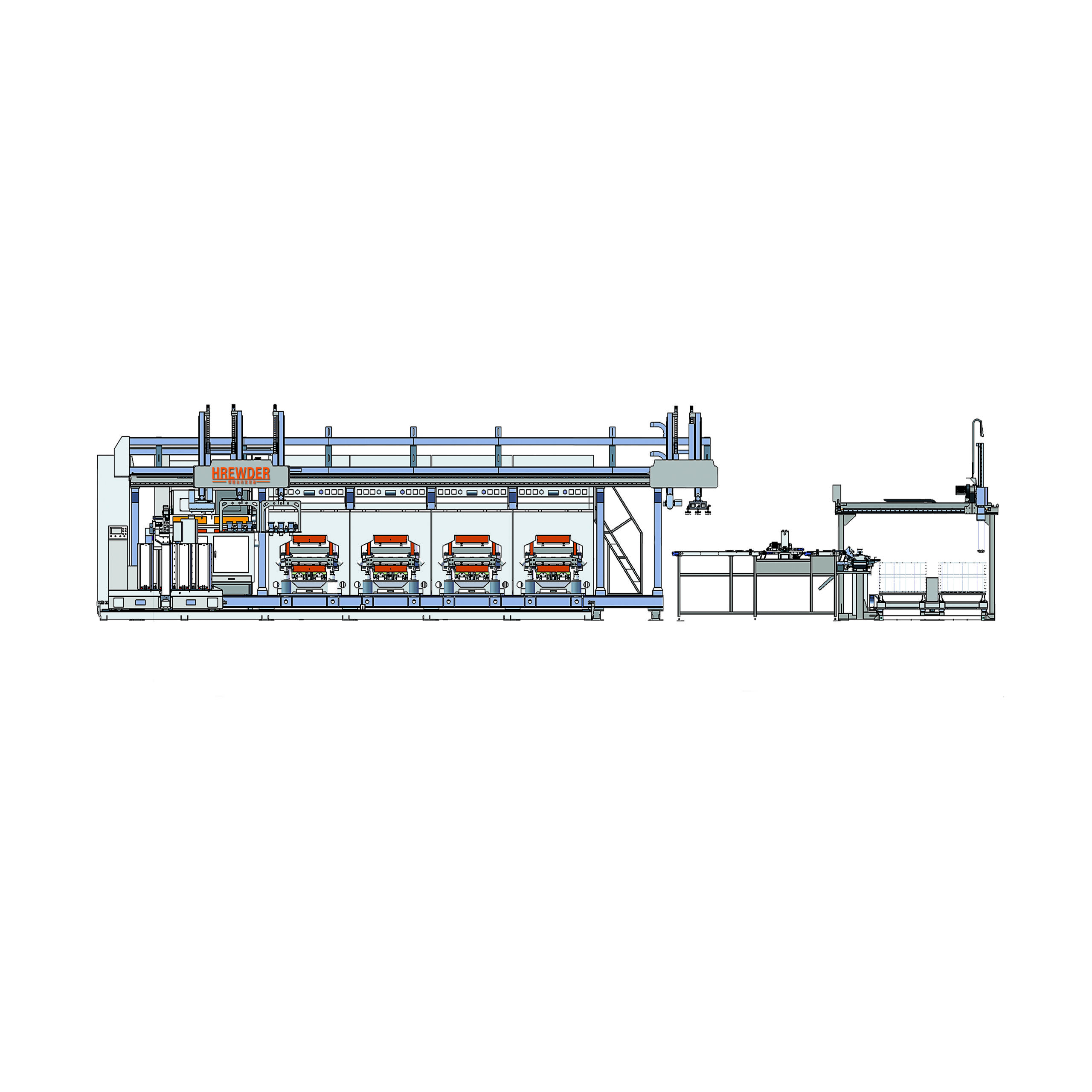 1-Drive-4 Full-Auto Brake Pad Line